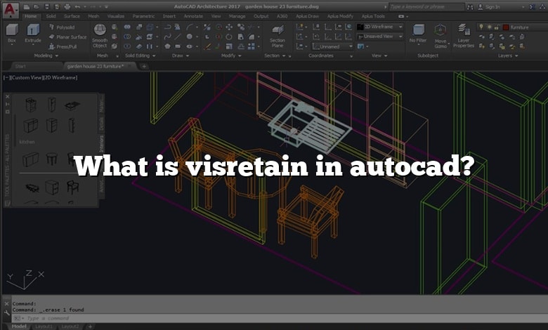 What is visretain in autocad?