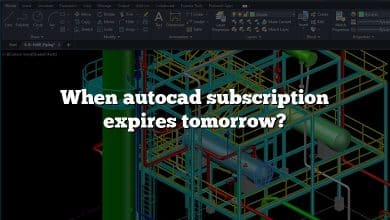 When autocad subscription expires tomorrow?