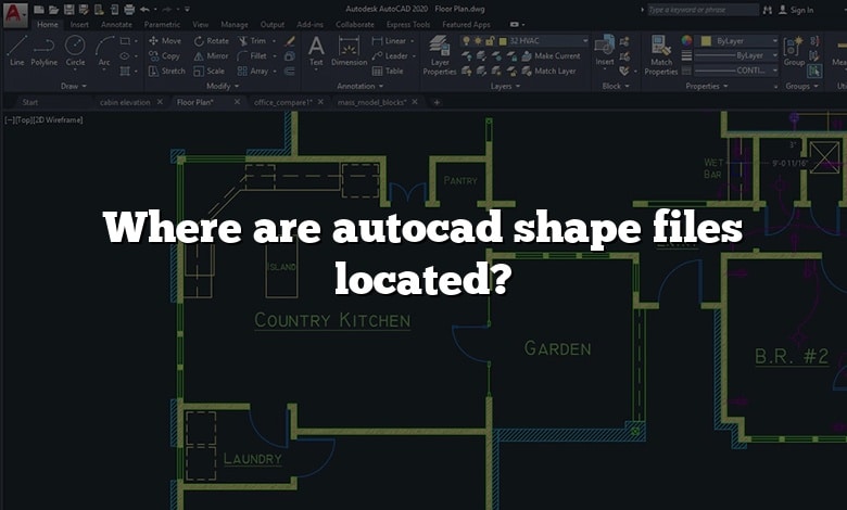 Where are autocad shape files located?