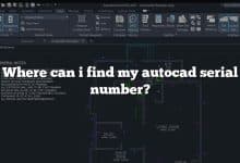 Where can i find my autocad serial number?