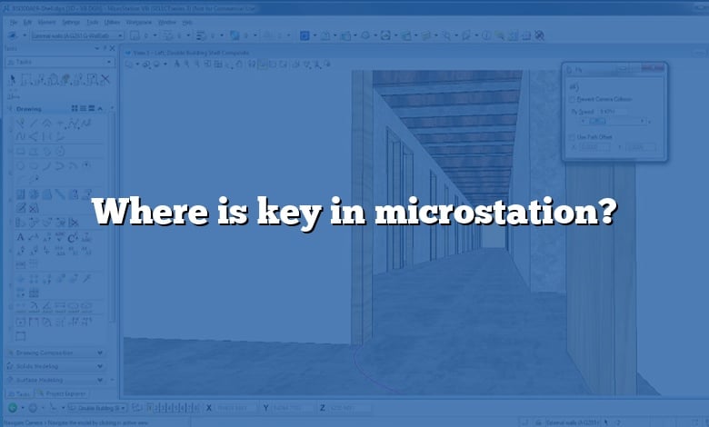 Where is key in microstation?
