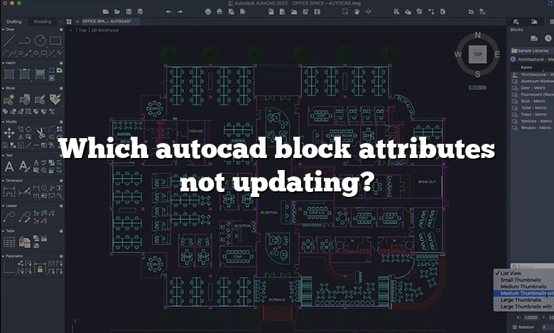 Which autocad block attributes not updating?