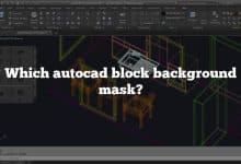 Which autocad block background mask?