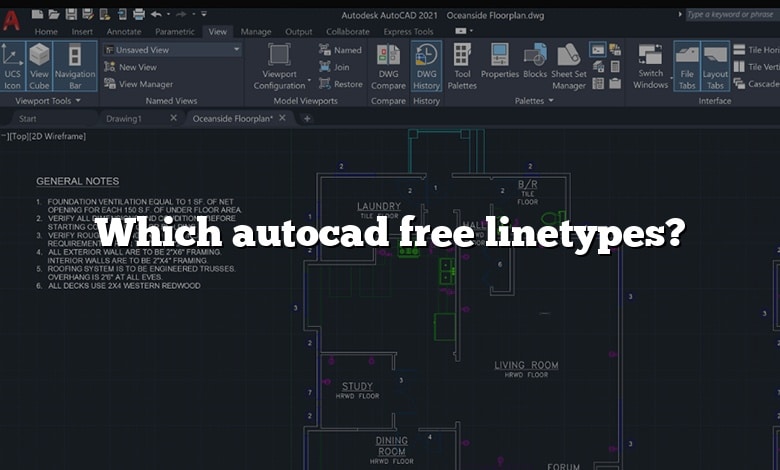 Which autocad free linetypes?