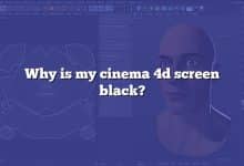 Why is my cinema 4d screen black?