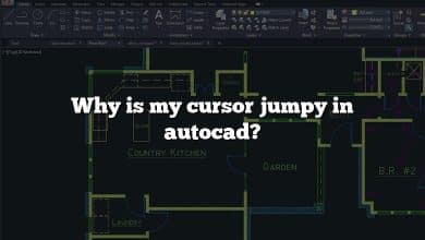 Why is my cursor jumpy in autocad?