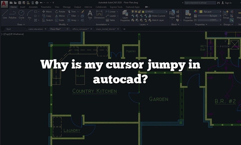 Why is my cursor jumpy in autocad?