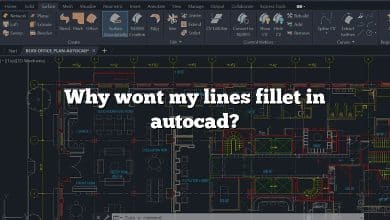 Why wont my lines fillet in autocad?