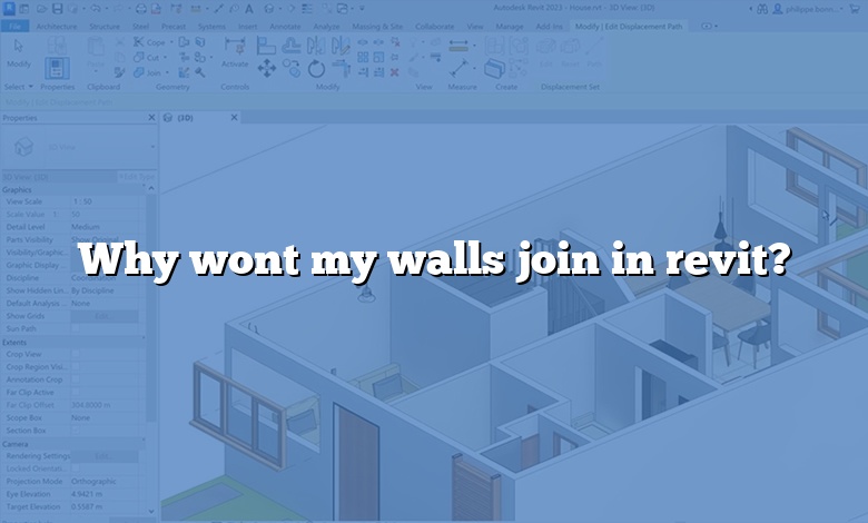 Why wont my walls join in revit?