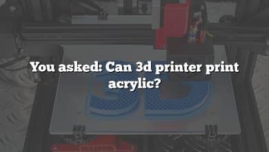You asked: Can 3d printer print acrylic?