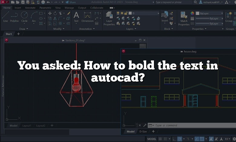 You asked: How to bold the text in autocad?