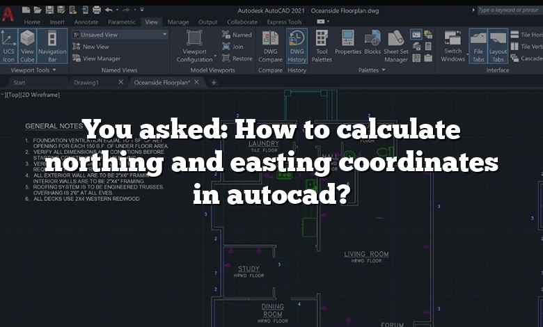 You asked: How to calculate northing and easting coordinates in autocad?