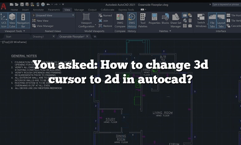 You asked: How to change 3d cursor to 2d in autocad?