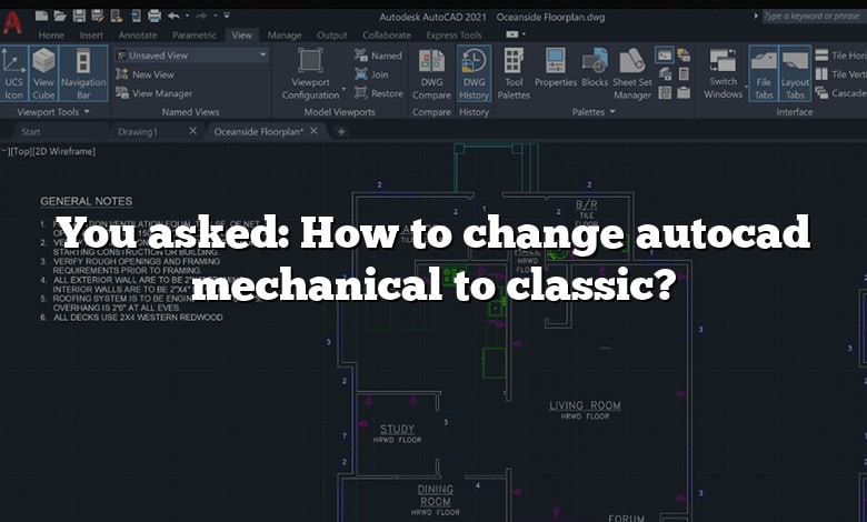 You asked: How to change autocad mechanical to classic?