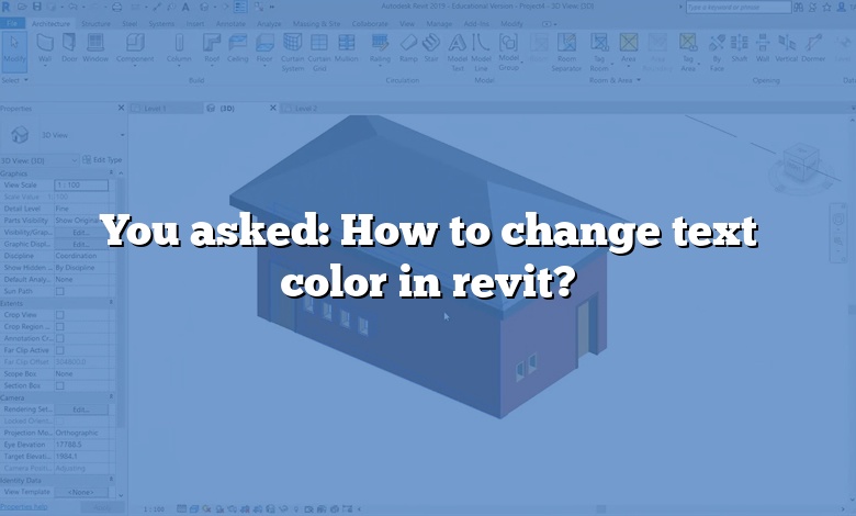 You asked: How to change text color in revit?