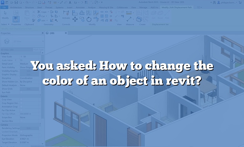 You asked: How to change the color of an object in revit?