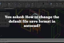 You asked: How to change the default file save format in autocad?