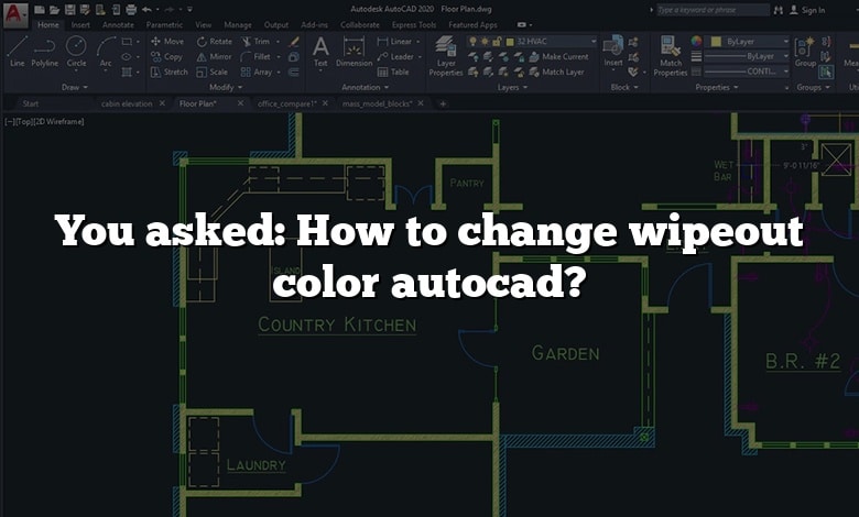 You asked: How to change wipeout color autocad?