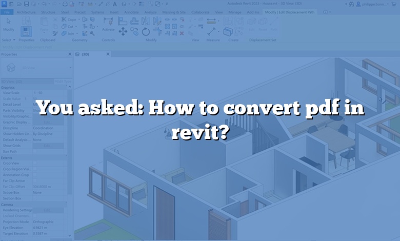 You asked: How to convert pdf in revit?