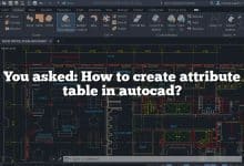 You asked: How to create attribute table in autocad?