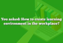 You asked: How to create learning environment in the workplace?