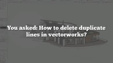 You asked: How to delete duplicate lines in vectorworks?