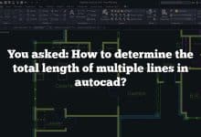 You asked: How to determine the total length of multiple lines in autocad?