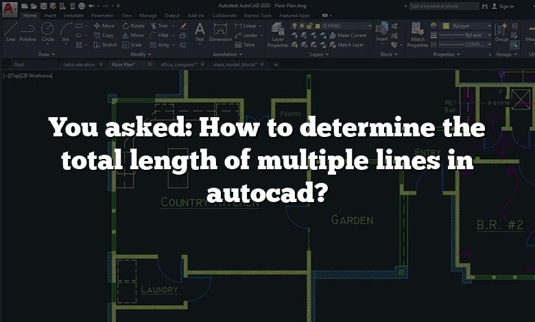 You asked: How to determine the total length of multiple lines in autocad?