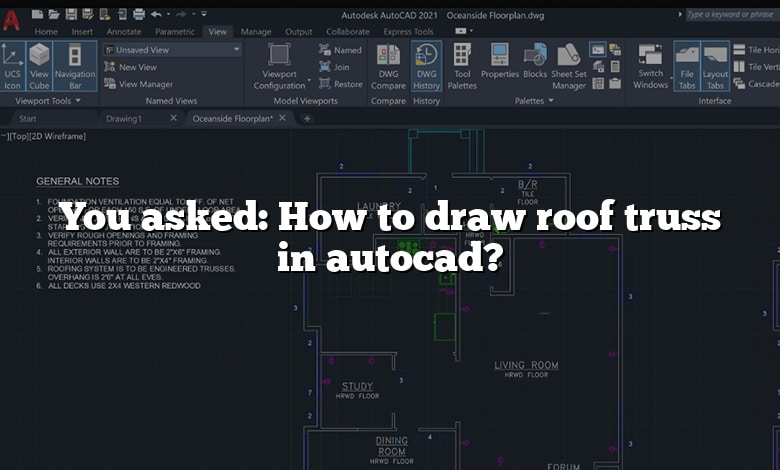 You asked: How to draw roof truss in autocad?
