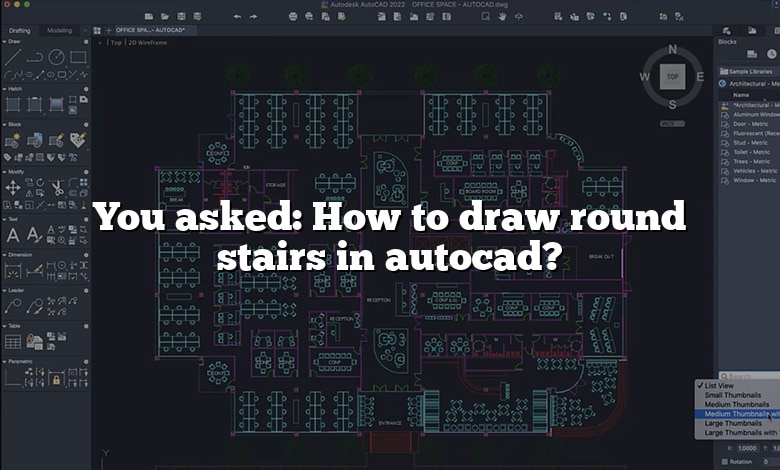You asked: How to draw round stairs in autocad?