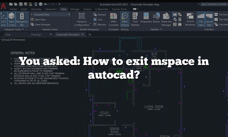 You asked: How to exit mspace in autocad?