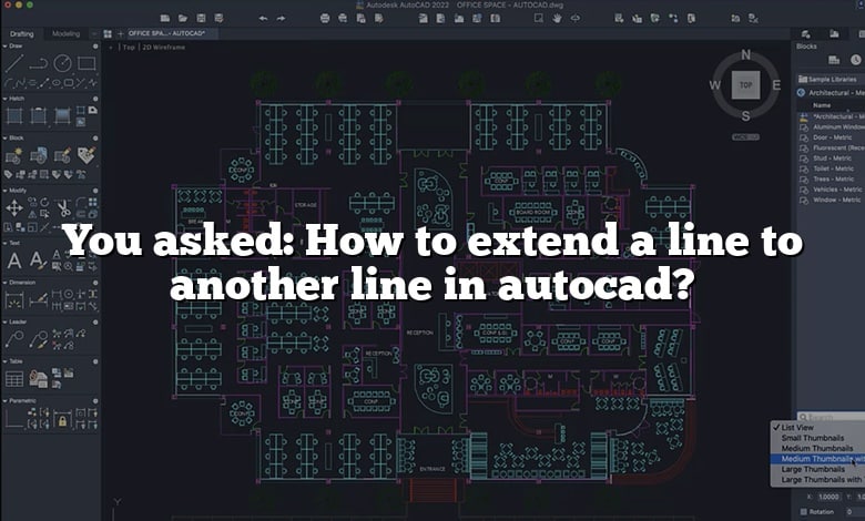 You asked: How to extend a line to another line in autocad?