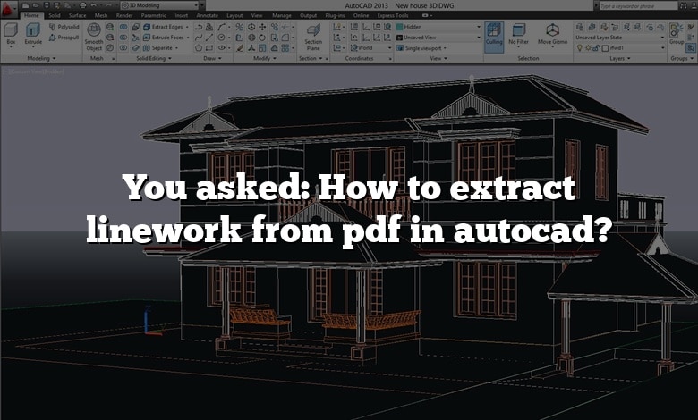 You asked: How to extract linework from pdf in autocad?