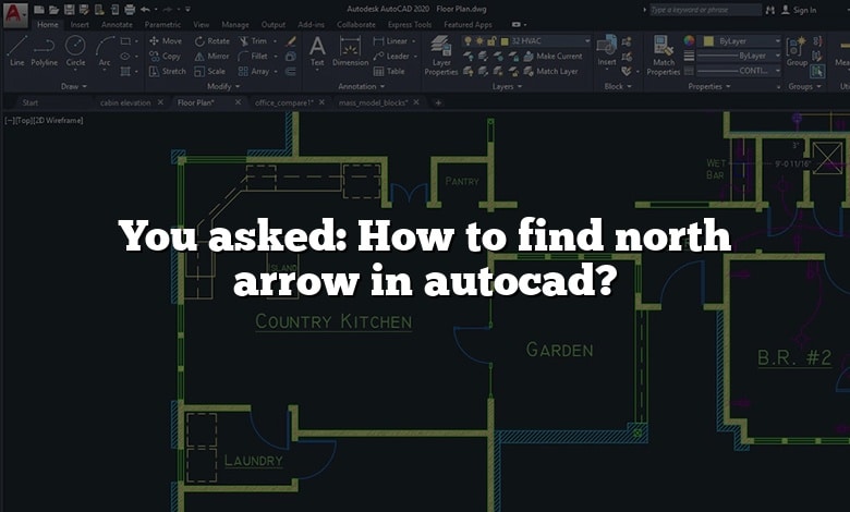 You asked: How to find north arrow in autocad?