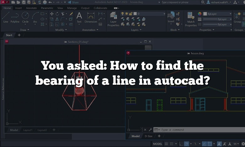 You asked: How to find the bearing of a line in autocad?