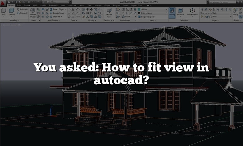 You asked: How to fit view in autocad?