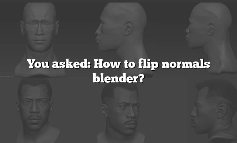 You asked: How to flip normals blender?
