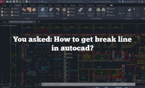 You asked: How to get break line in autocad?