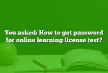 You asked: How to get password for online learning license test?