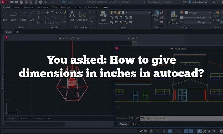 You asked: How to give dimensions in inches in autocad?