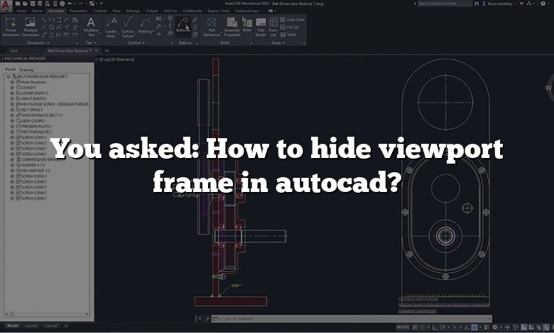 You asked: How to hide viewport frame in autocad?