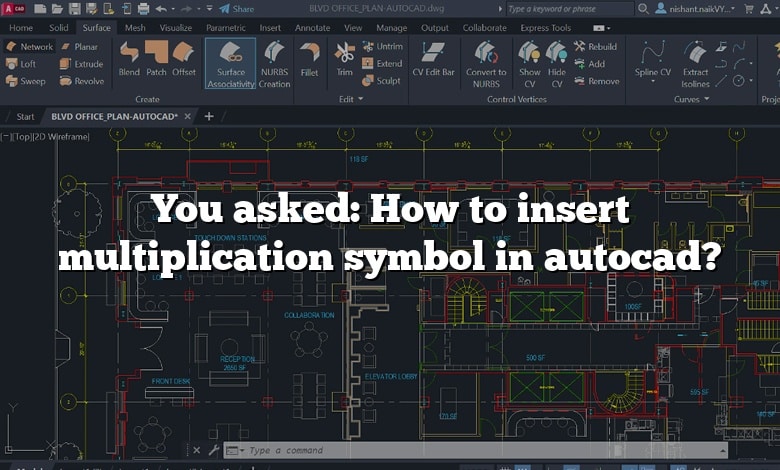 You asked: How to insert multiplication symbol in autocad?