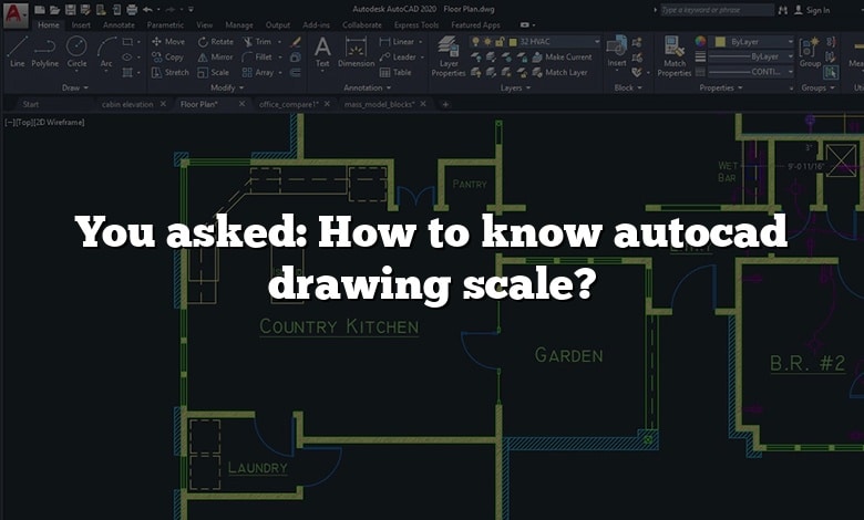 You asked: How to know autocad drawing scale?