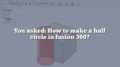 You asked: How to make a half circle in fusion 360?
