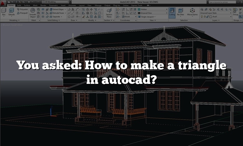 You asked: How to make a triangle in autocad?