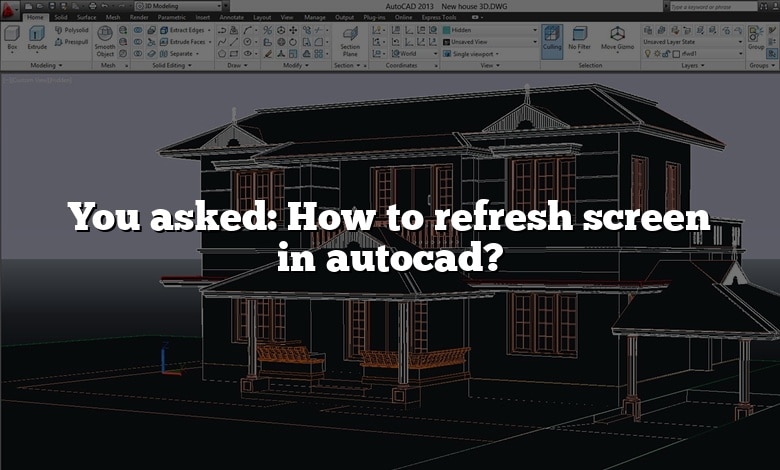 You asked: How to refresh screen in autocad?
