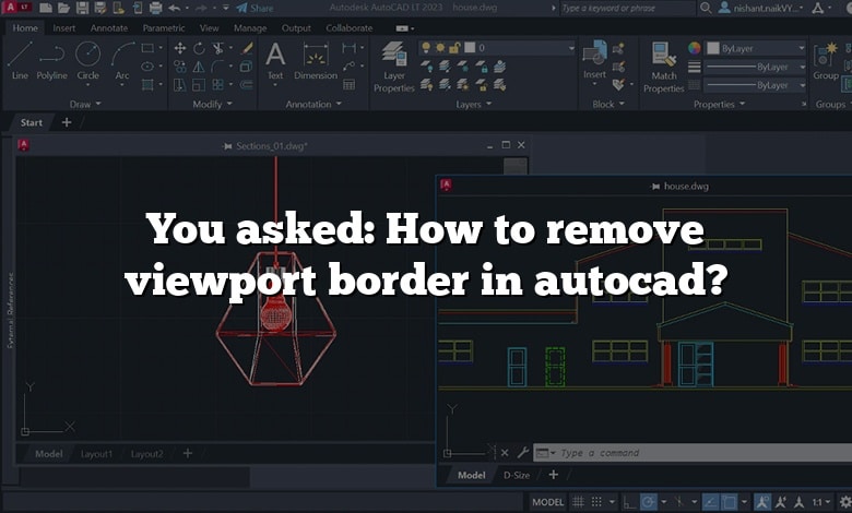 You asked: How to remove viewport border in autocad?