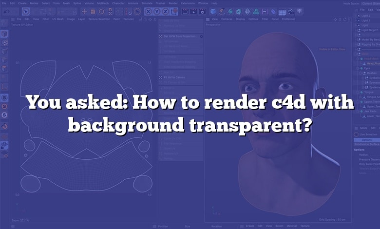 You asked: How to render c4d with background transparent?