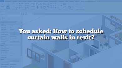 You asked: How to schedule curtain walls in revit?