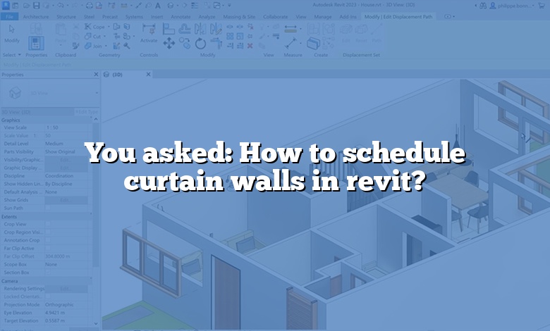 You asked: How to schedule curtain walls in revit?